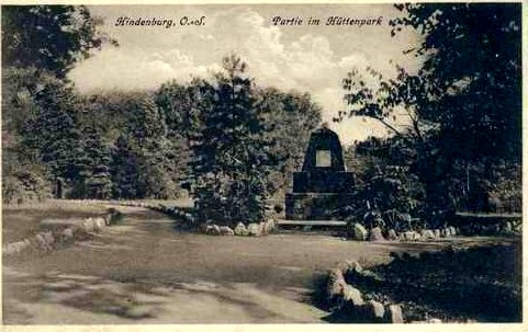 Zabrze OS - park hut pomnik selbschutz oberschl 1923.jpg