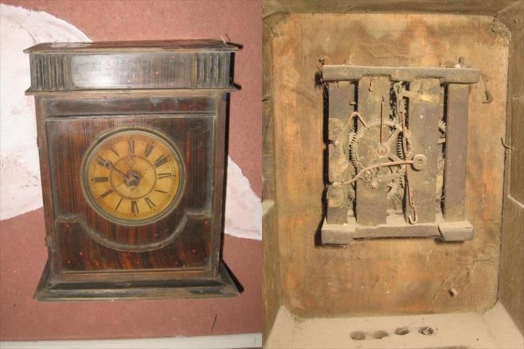antyki - zegar, drewniane cześci mechanizmu.jpg
