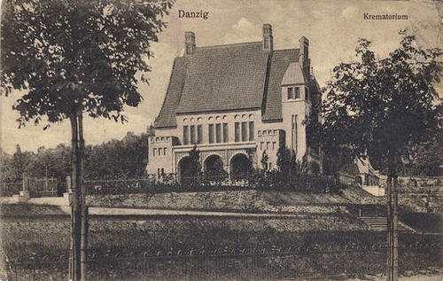 wrzeszcz langfuhr - Budynek krematorium przy ul. Traugutta Danzig - Krematorium.jpg