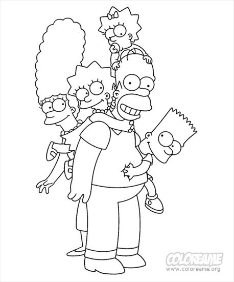 Simpsons - Simpsons - kolorowanka 1.gif