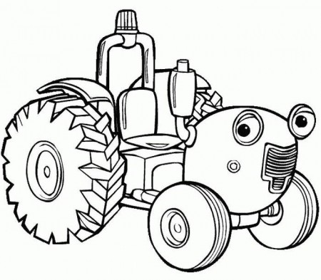 Kolorowanki dla dzieci - Traktor tom - kolorowanka.jpg