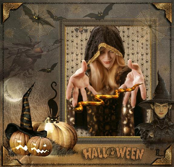 Gify-halloween - Halloween kobieta48888.gif
