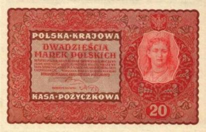 banknoty Polska Krajowa Kasa Pożyczkowa-waluta marka - 20mkp_sier1919.jpg