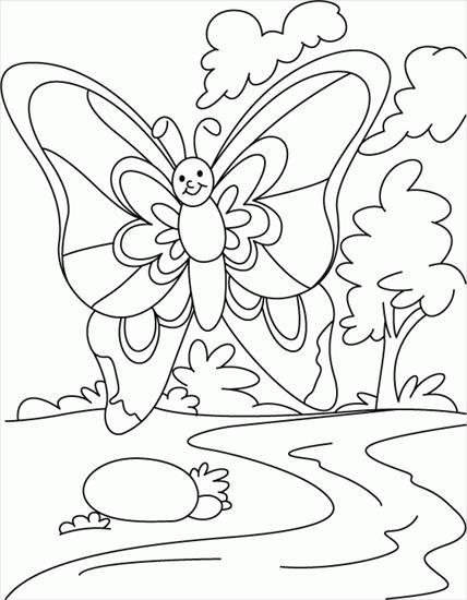 Motyle gąsienice - motyle - kolorowanka 78.GIF