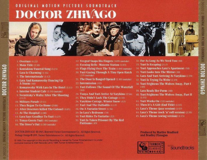 BSO-Doctor Zhivago 1965, Rhino - Deluxe Edition, 45 Tracks - 70 - Maurice Jarre - Back.jpg