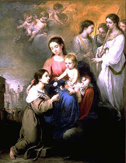 murillo - MURILLO, Bartolom Esteban - Madonna and Child with Saint Rosalina of Palermo.jpg