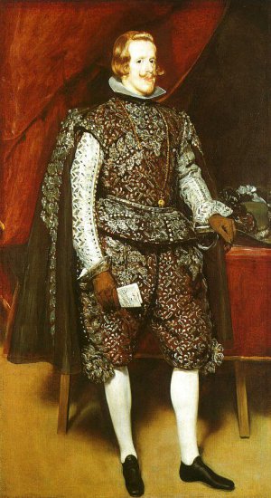 Barok i Rokoko - Diego Rodriguez de Silva Velazquez -  Portret Filipa IV, wersja 2.JPG