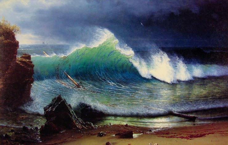 Albert Bierstadt 1830-1902 - The_Shore_of_the_Turquoise-Sea 1878.jpg