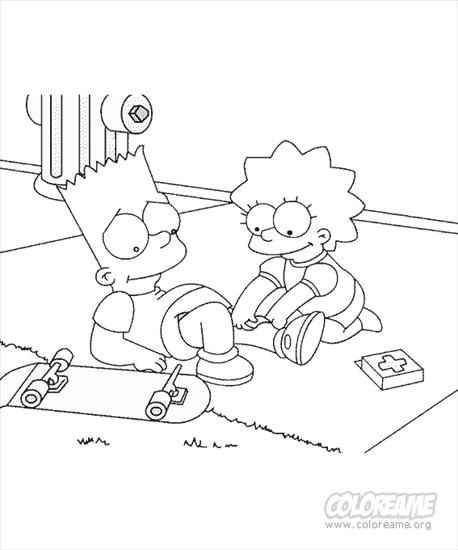Simpsons - Simpsons - kolorowanka 2.gif