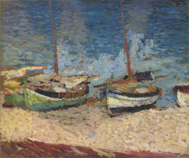 Henri Martin - Boats in Port Collioure.jpeg