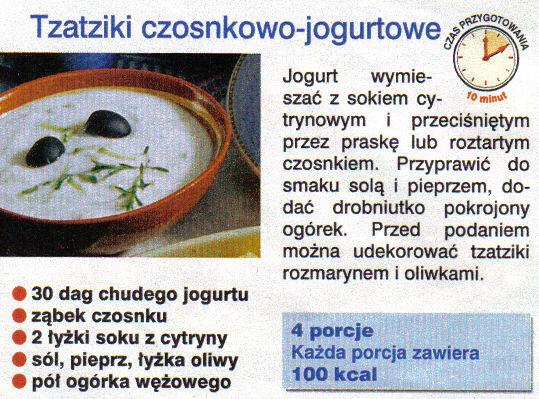 Przepisy siostry Anastazji - Tzatziki czosnkowo - jogurtowe.jpg
