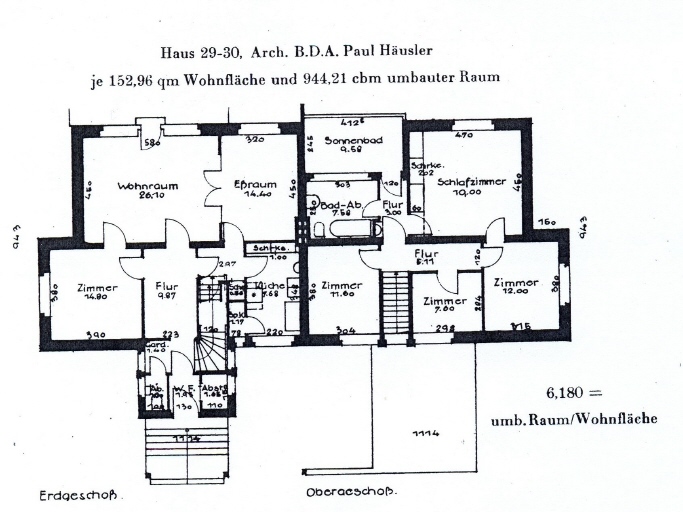 lata 1900-1945 - rysunek projektowy domu nr.29,30.jpg