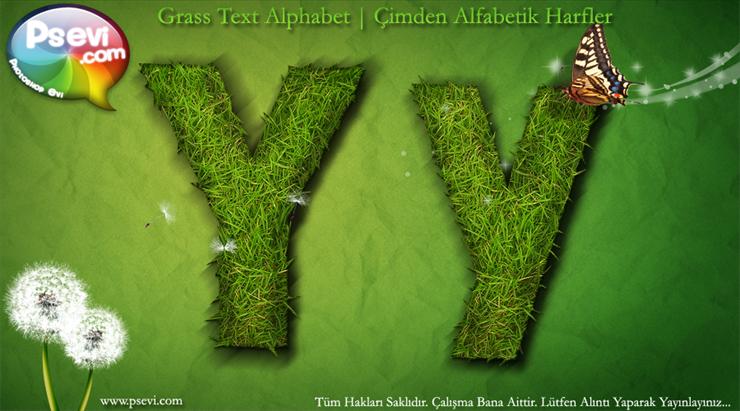7 - Grass Text Alphabet Y.bmp