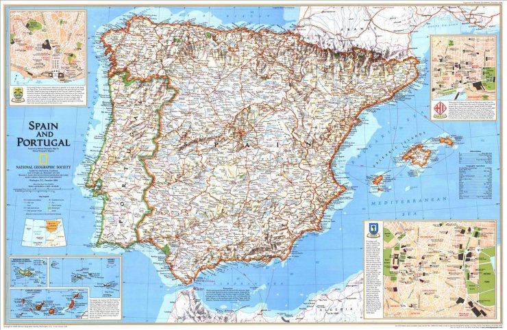 Mapy Świata - Spain and Portugal 1998.jpg