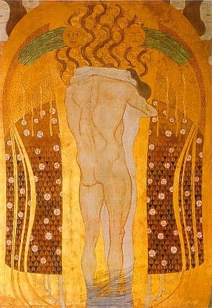 Gustav Klimt - 18.Friso Beethoven. Alegra, inspiracin divina detalle, 1.jpg