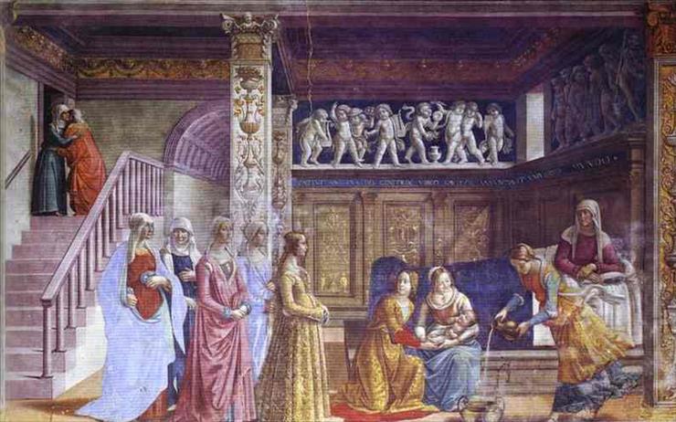 Domenico Ghirlandaio - Domenico Ghirlandajo - Narodziny Marii.jpg