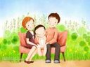 obrazki - Lovely_illustration_of_Happy_family_on_sofa_wallcoo_com.jpg