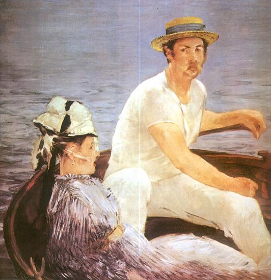 impresjonizm - Manet, w łodzi.jpg