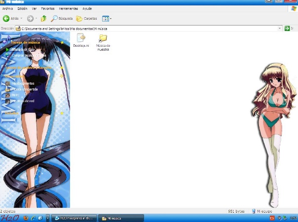 Tematy anime na windows xp - Tema XP H2O Footprints in the Sand3.jpg