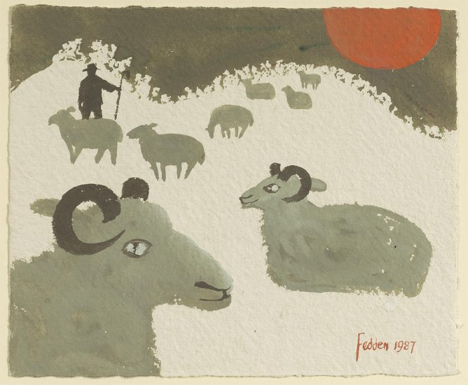 M - Mary Fedden - Sheep in the snow - 98360-20.jpg