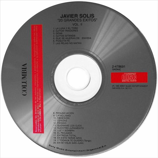 Javier Solis - 20 Grandes Exitos Vol. II 1995 - CD.jpg