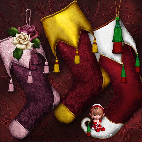 SCRAPY  PNG - Christmas Stockings..2.jpg