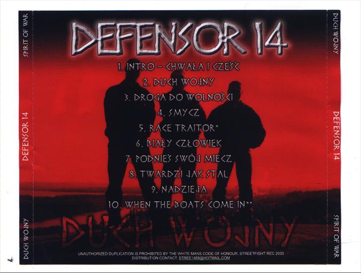 Defensor 14 - Duch Wojny - Defensor14 - Duch Wojny - Back.JPG