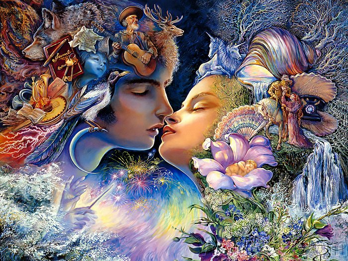 Josephine Wall - mystical_fantasy_paintings_kb_Wall_Josephine-Prelude_to_a_Kiss.jpg