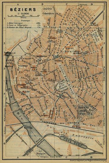 Francja 1914 - mapy i plany - beziers.jpg